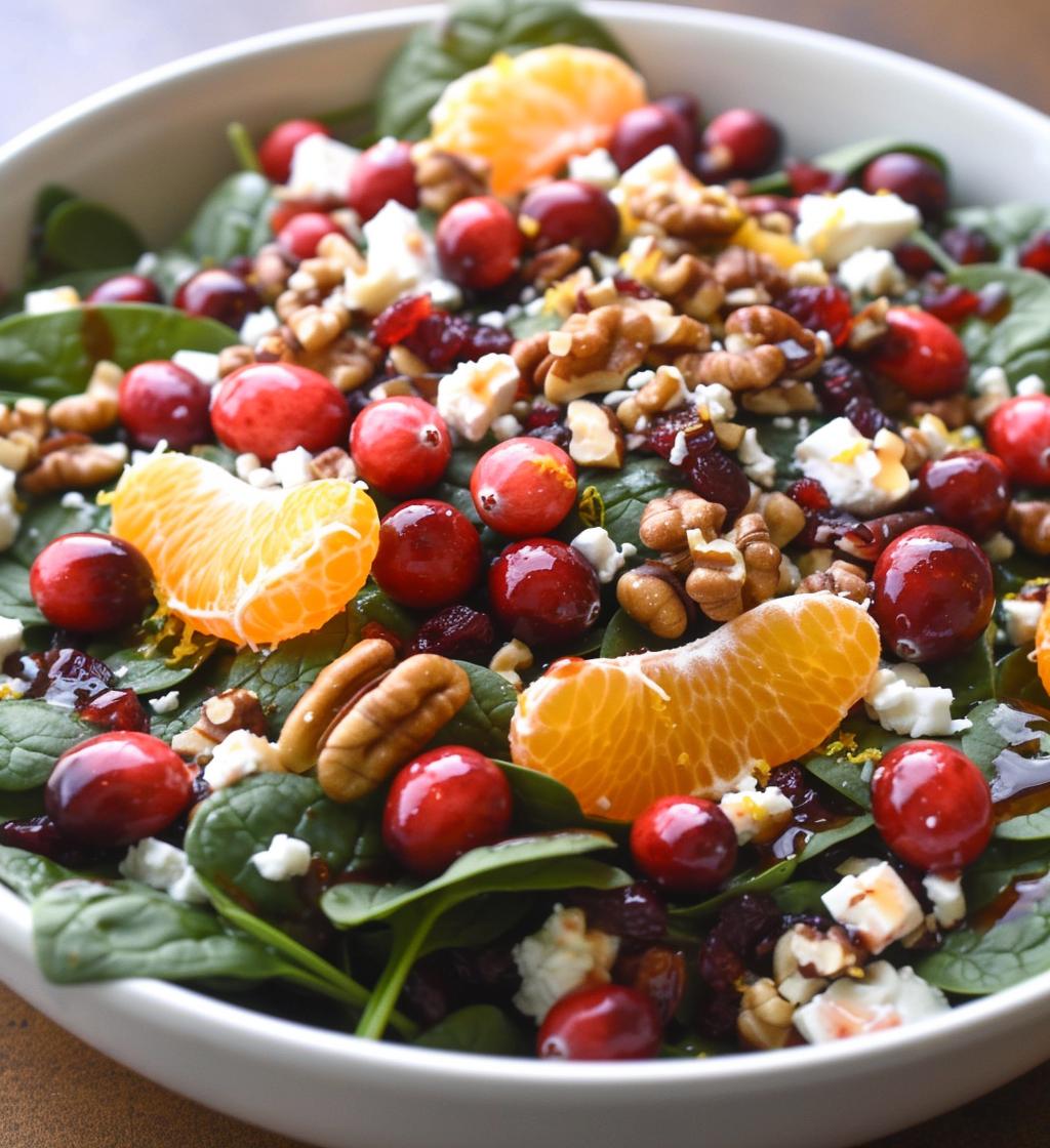 Festive Orange & Cranberry Salad - detail 1