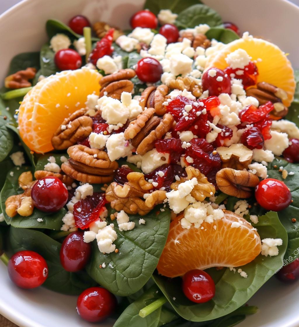 Festive Orange & Cranberry Salad