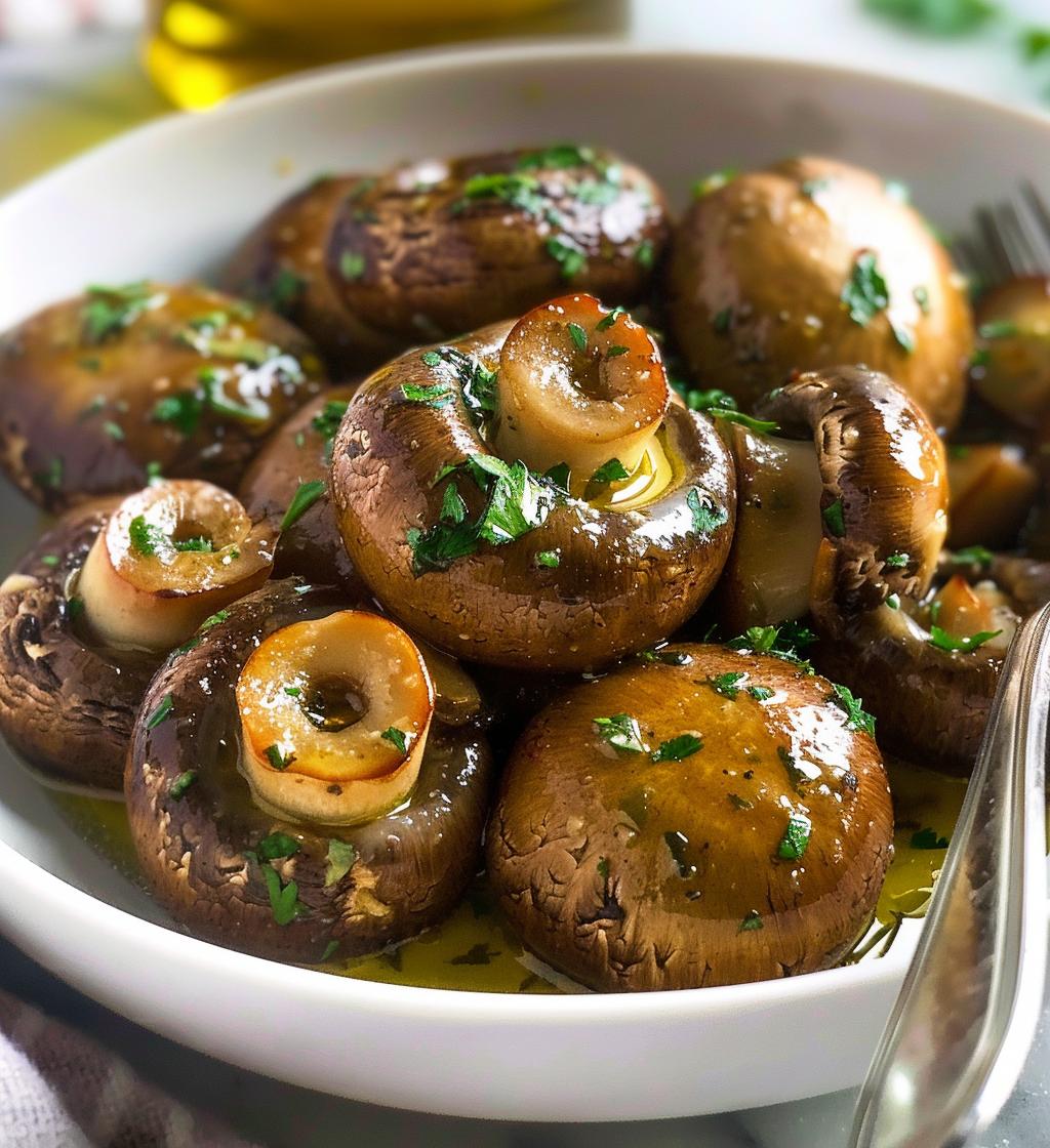 Garlic Herb Mushrooms - detail 1