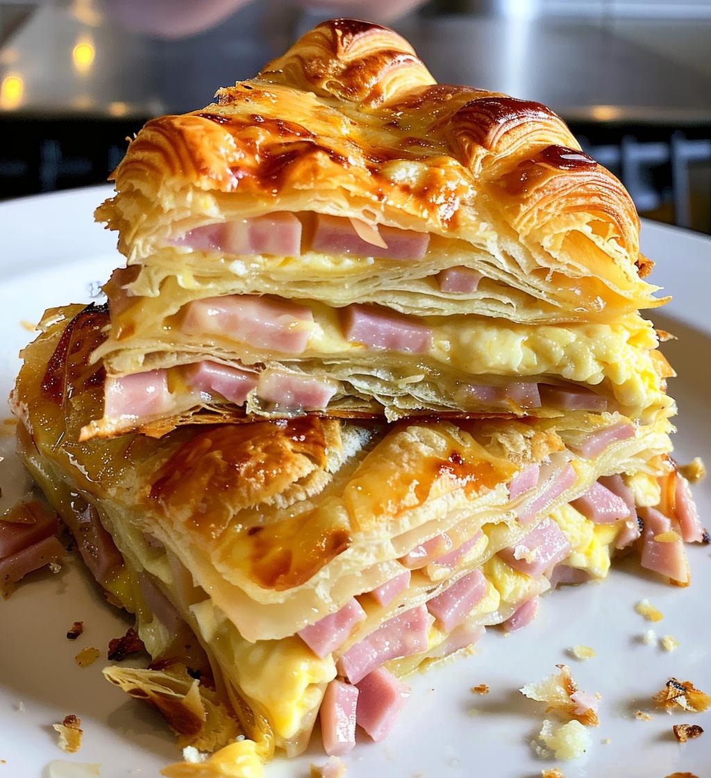 Ham & Cheese Croissant Bake - detail 1