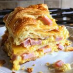 Ham & Cheese Croissant Bake