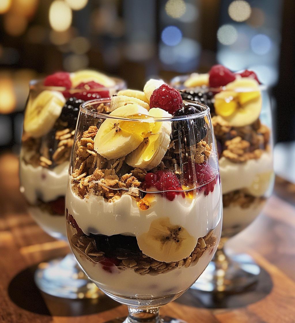 Holiday Granola Yogurt Parfaits