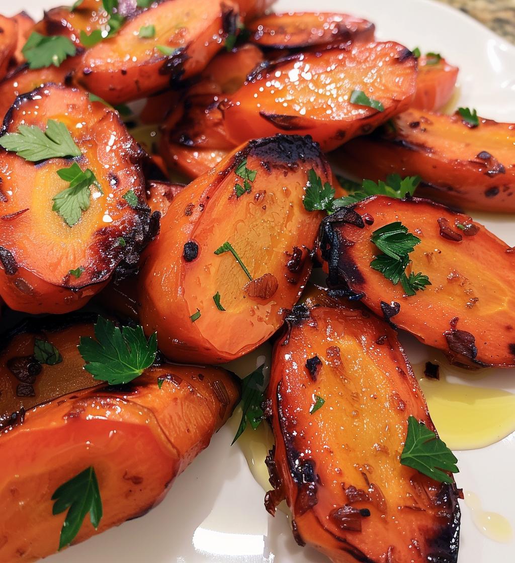 Honey Garlic Roasted Carrots - detail 1