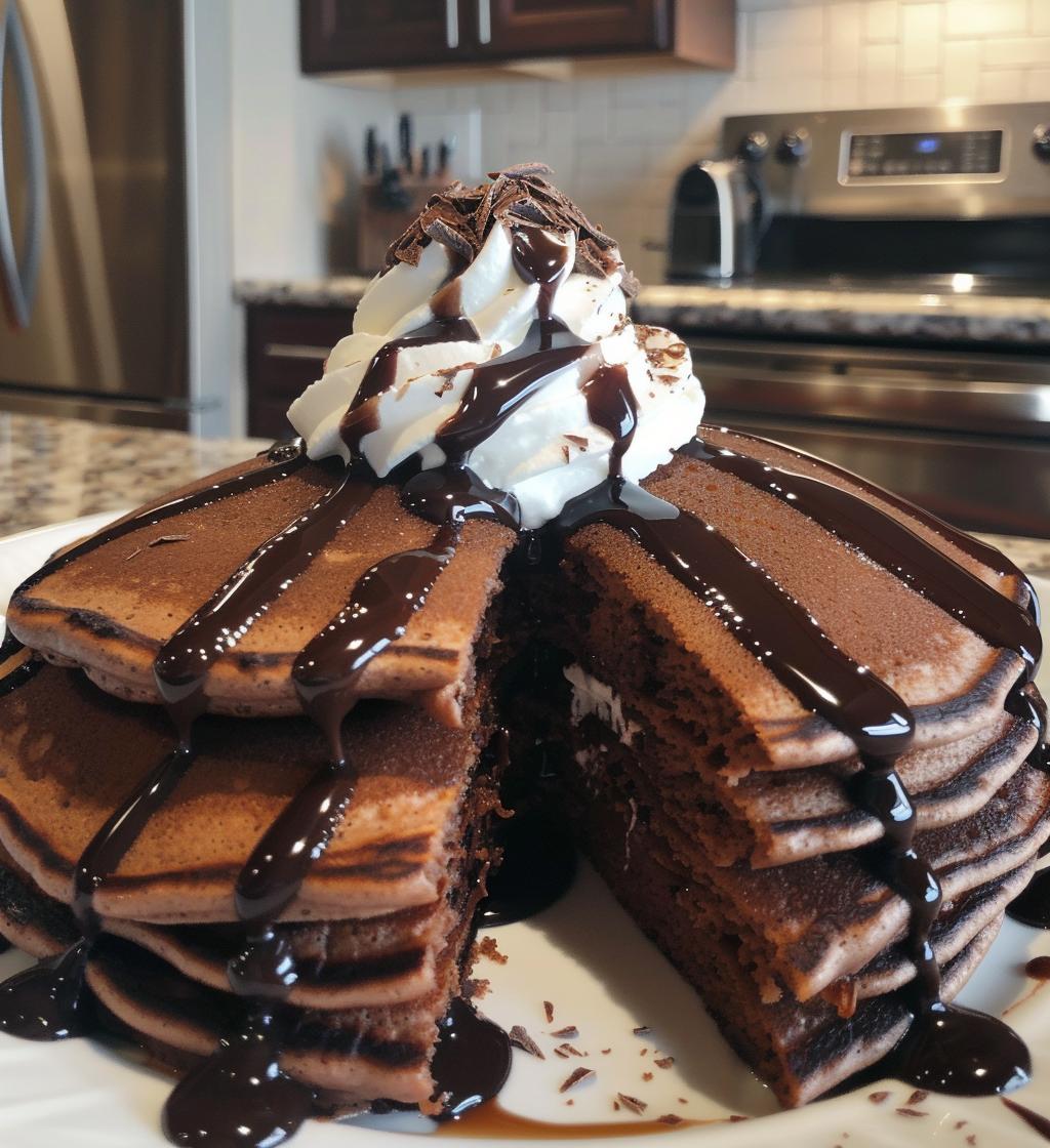 Hot Cocoa Pancakes - detail 1