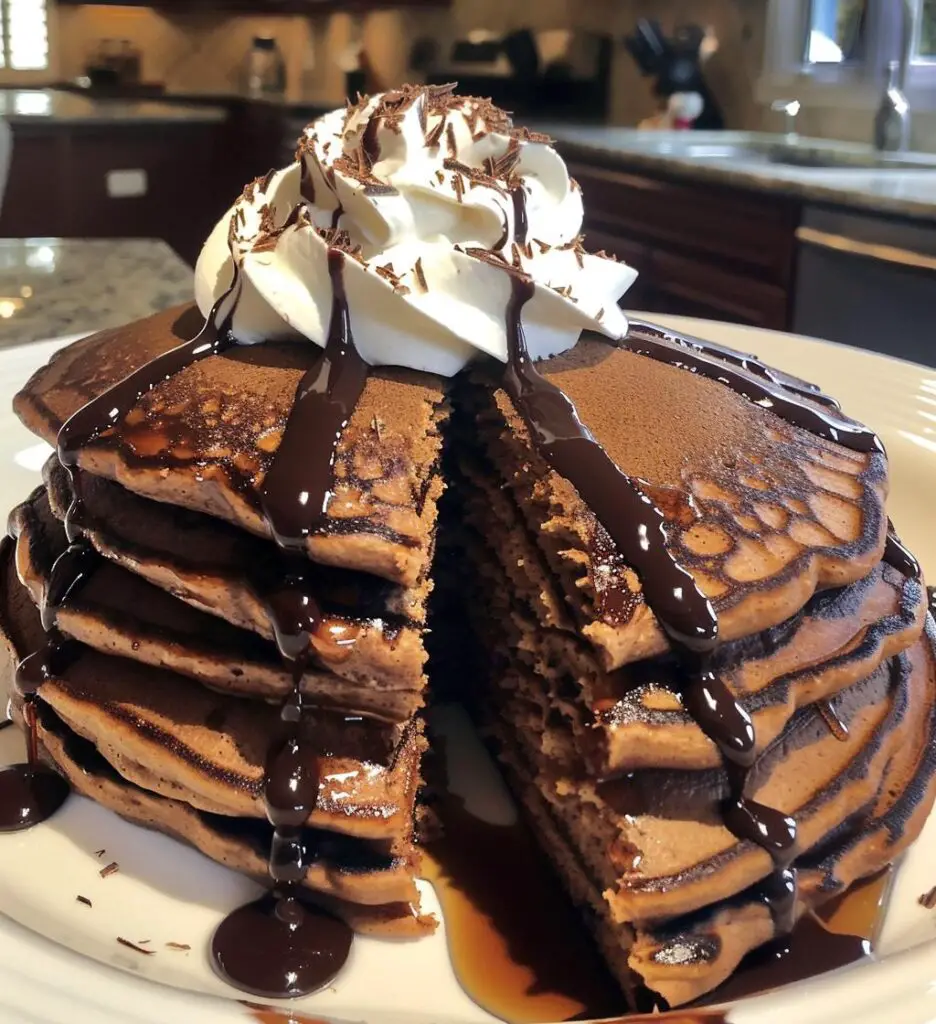 Hot Cocoa Pancakes