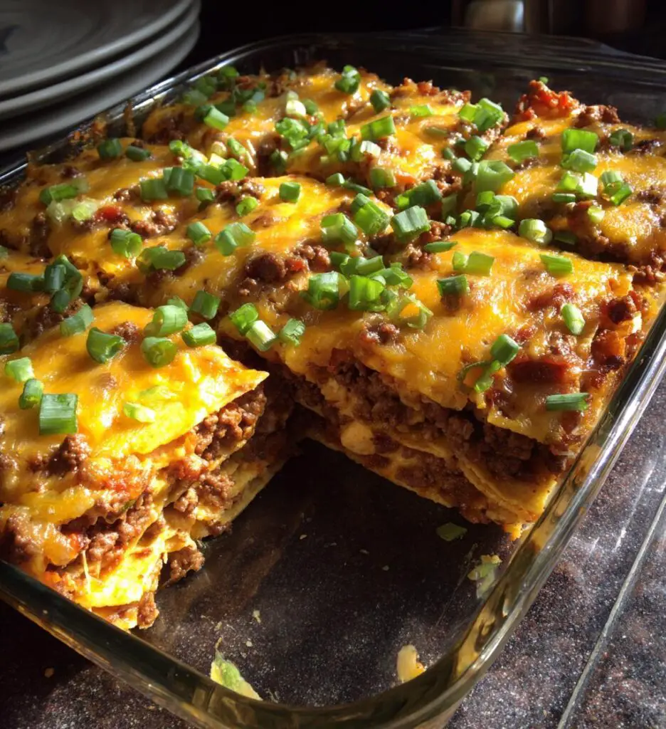 Loaded Breakfast Nacho Casserole