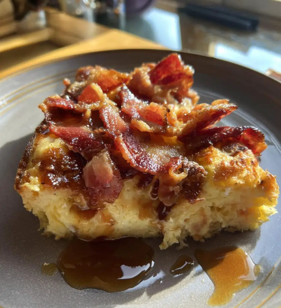 Maple Bacon Pancake Bake