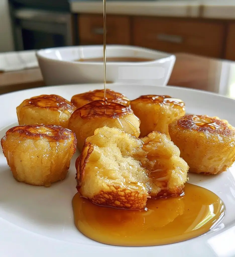 Maple Bacon Pancake Bites (can remove bacon)