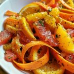 Maple Citrus Carrot Ribbon Salad