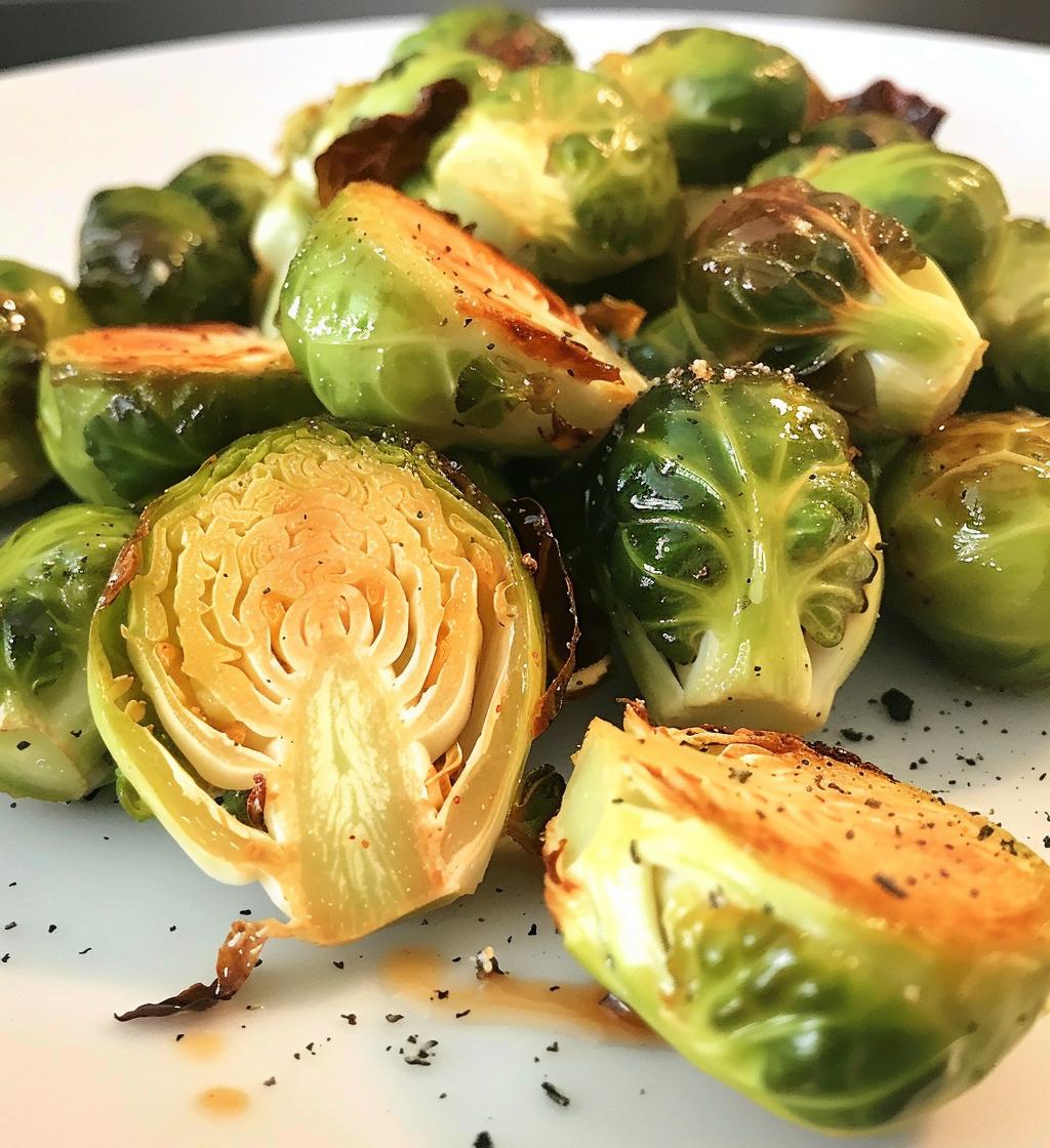 Maple Roasted Brussels Sprouts