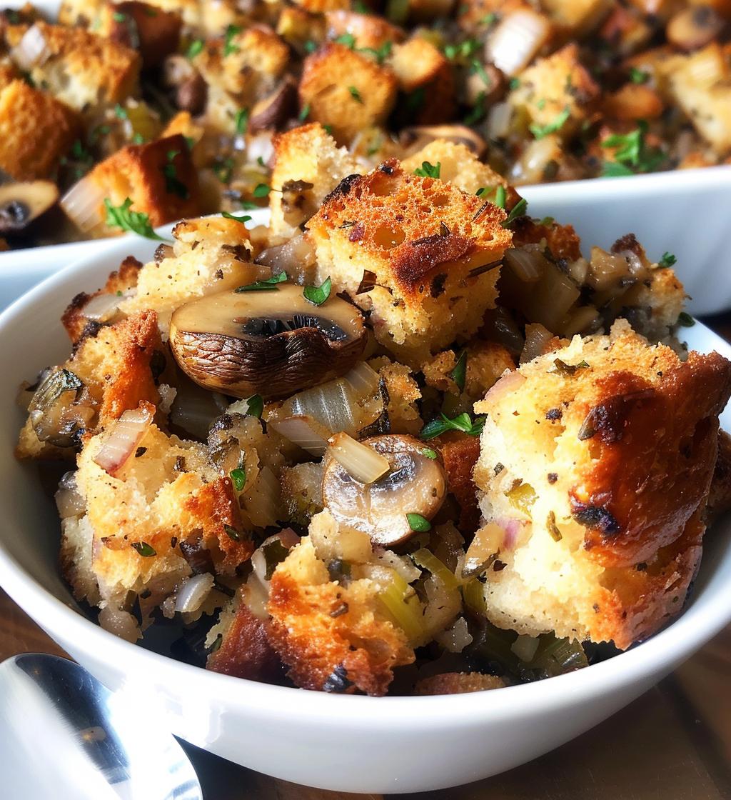 Mushroom Herb Stuffing - detail 1