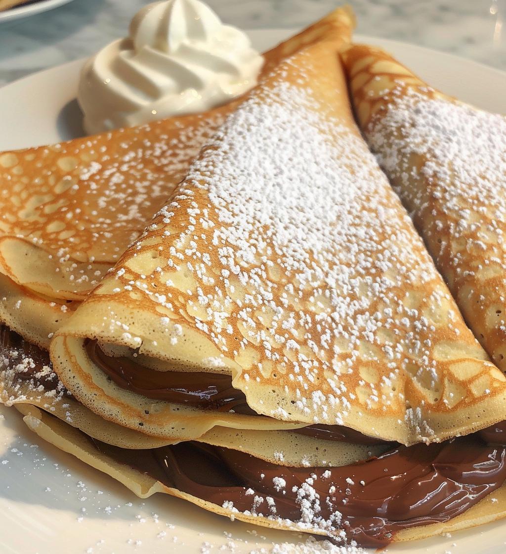 Nutella Stuffed Crepes - detail 1