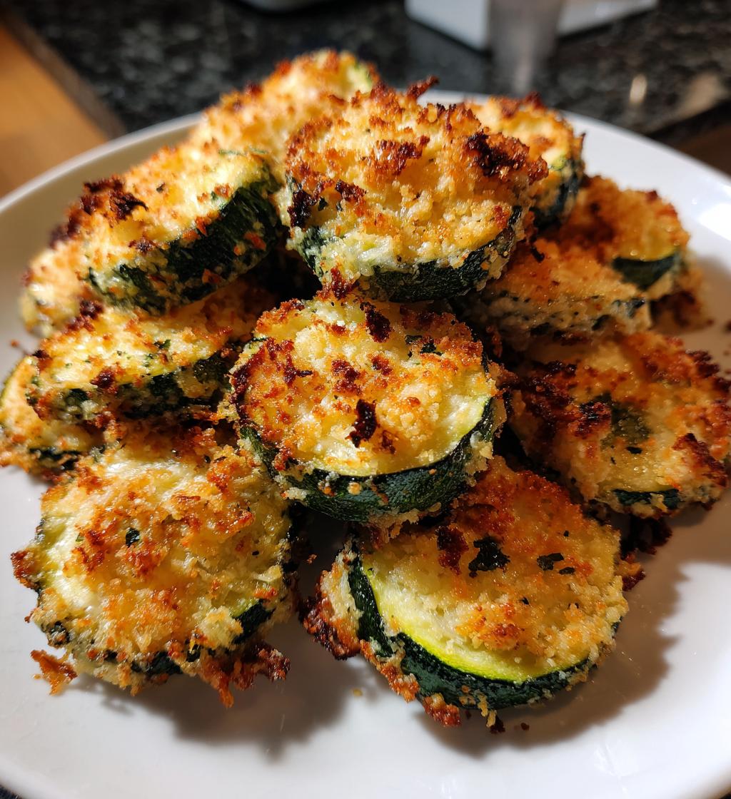 Parmesan Crusted Zucchini Chips