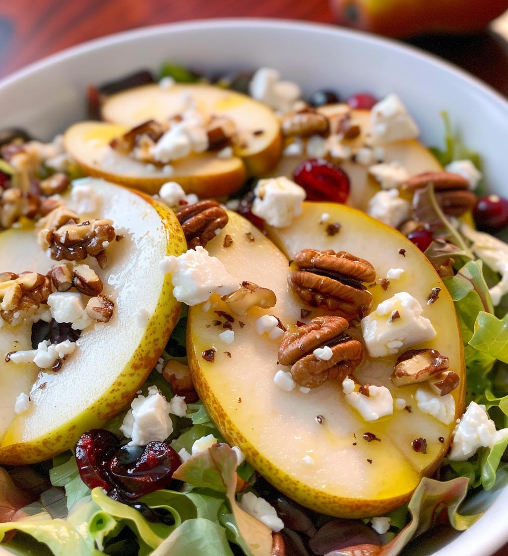 Pear & Feta Holiday Salad - detail 1