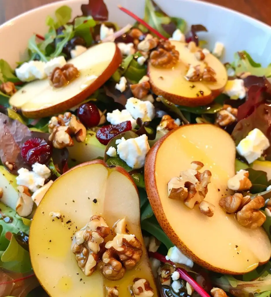 Pear & Feta Holiday Salad
