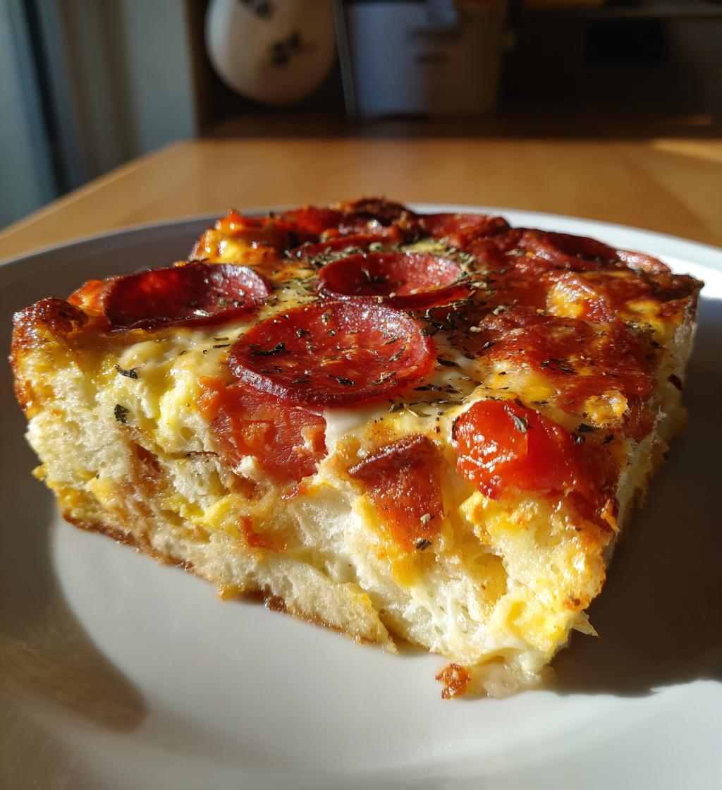 Pepperoni Pizza Breakfast Casserole - detail 1