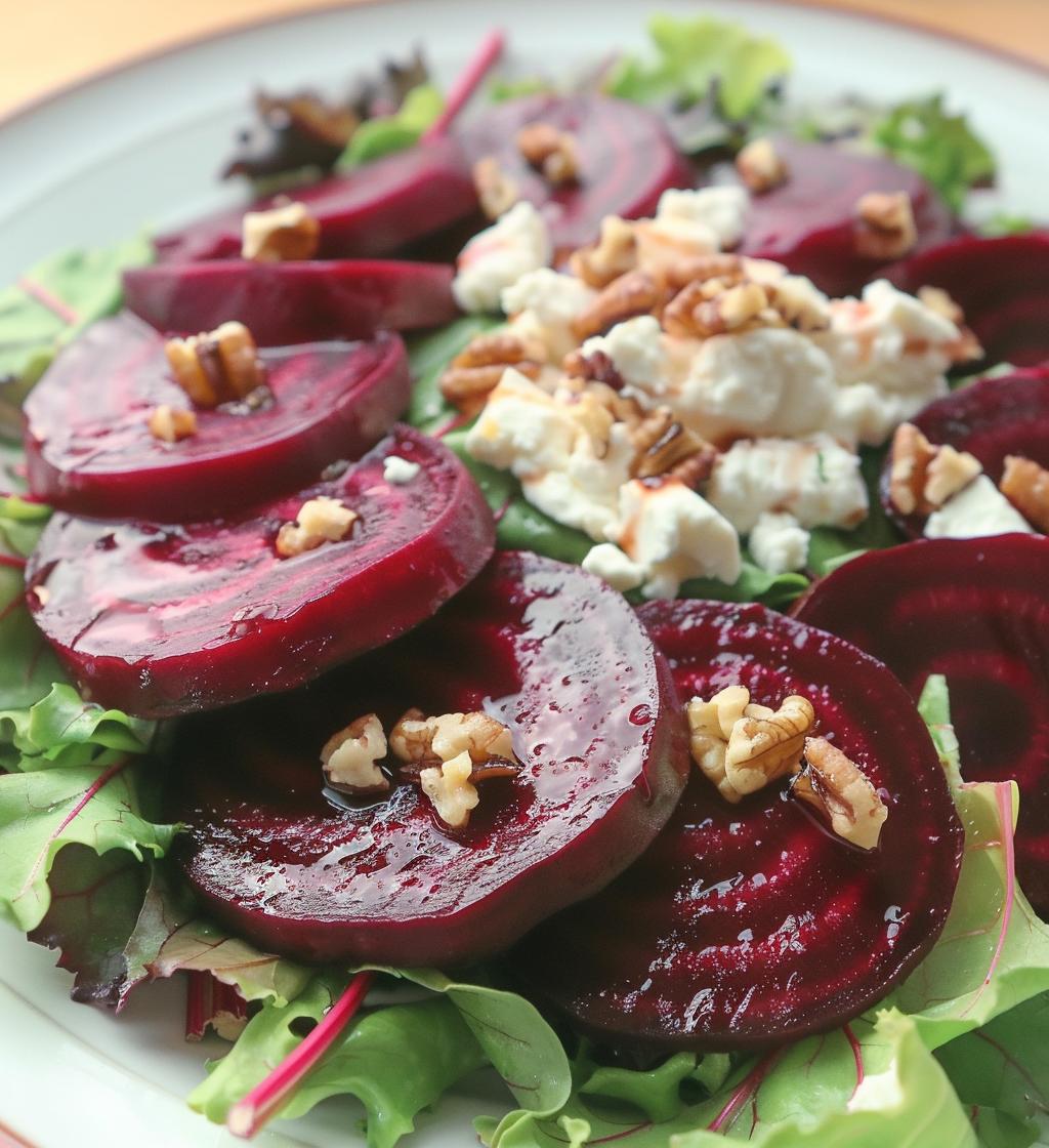 Roasted Beet & Goat Cheese Salad