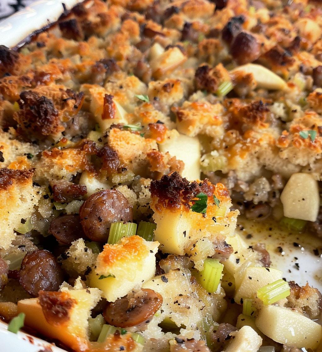 Sausage & Apple Stuffing (can be made without sausage) - detail 1
