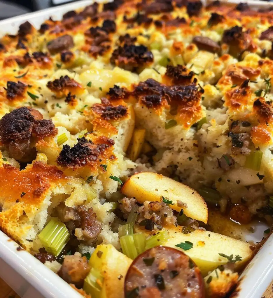 Sausage & Apple Stuffing (can be made without sausage)