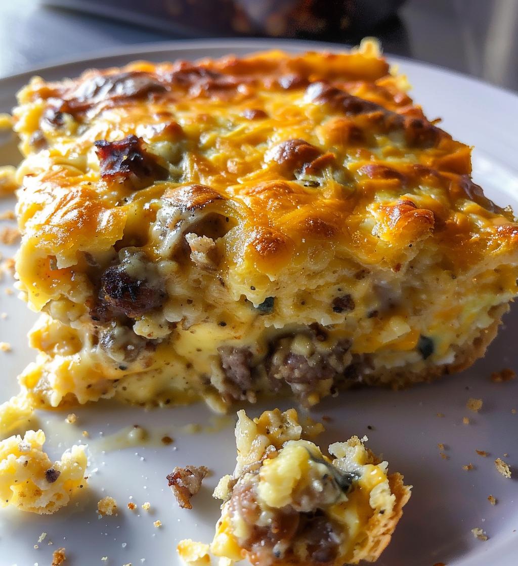 Sausage & Cheese Breakfast Casserole - detail 1