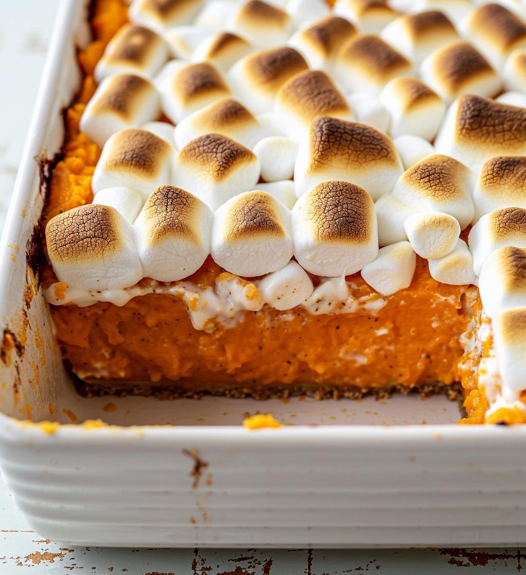Sweet Potato Casserole with Marshmallows