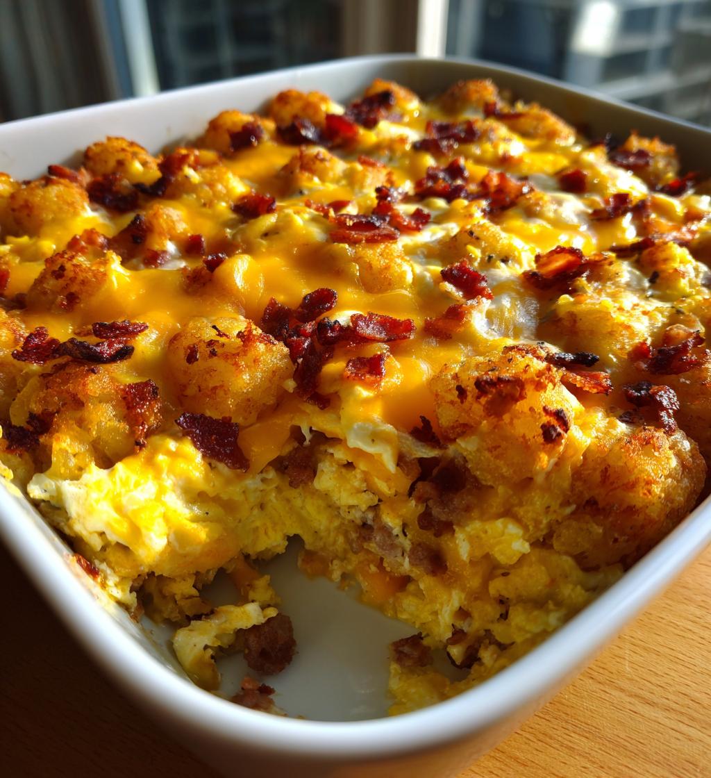 Tater Tot Breakfast Casserole - detail 1