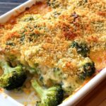 Three-Cheese Broccoli Bake
