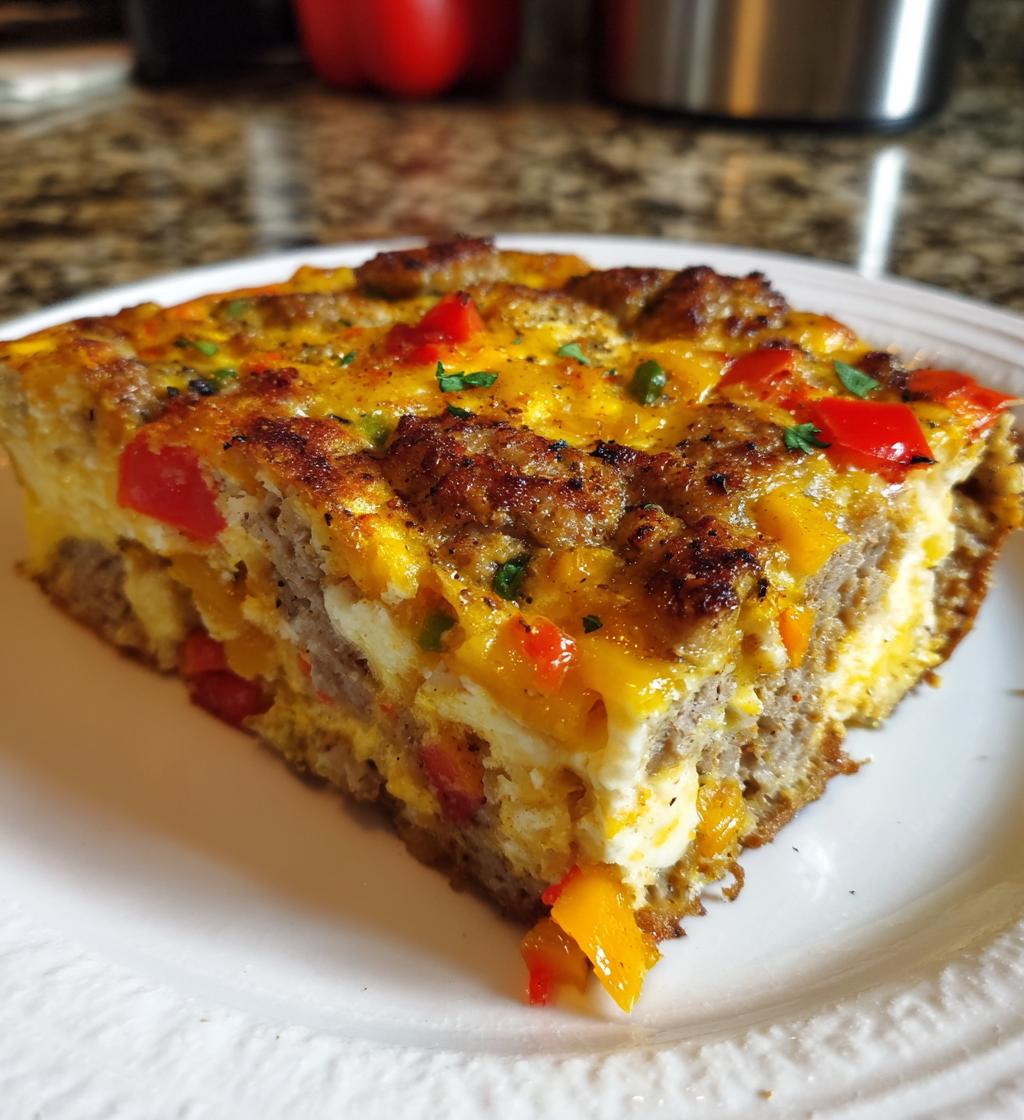 Turkey Sausage Breakfast Casserole - detail 1