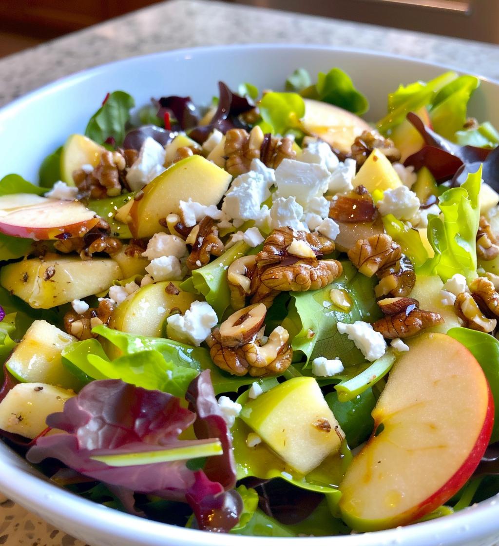 Winter Apple Walnut Salad - detail 1
