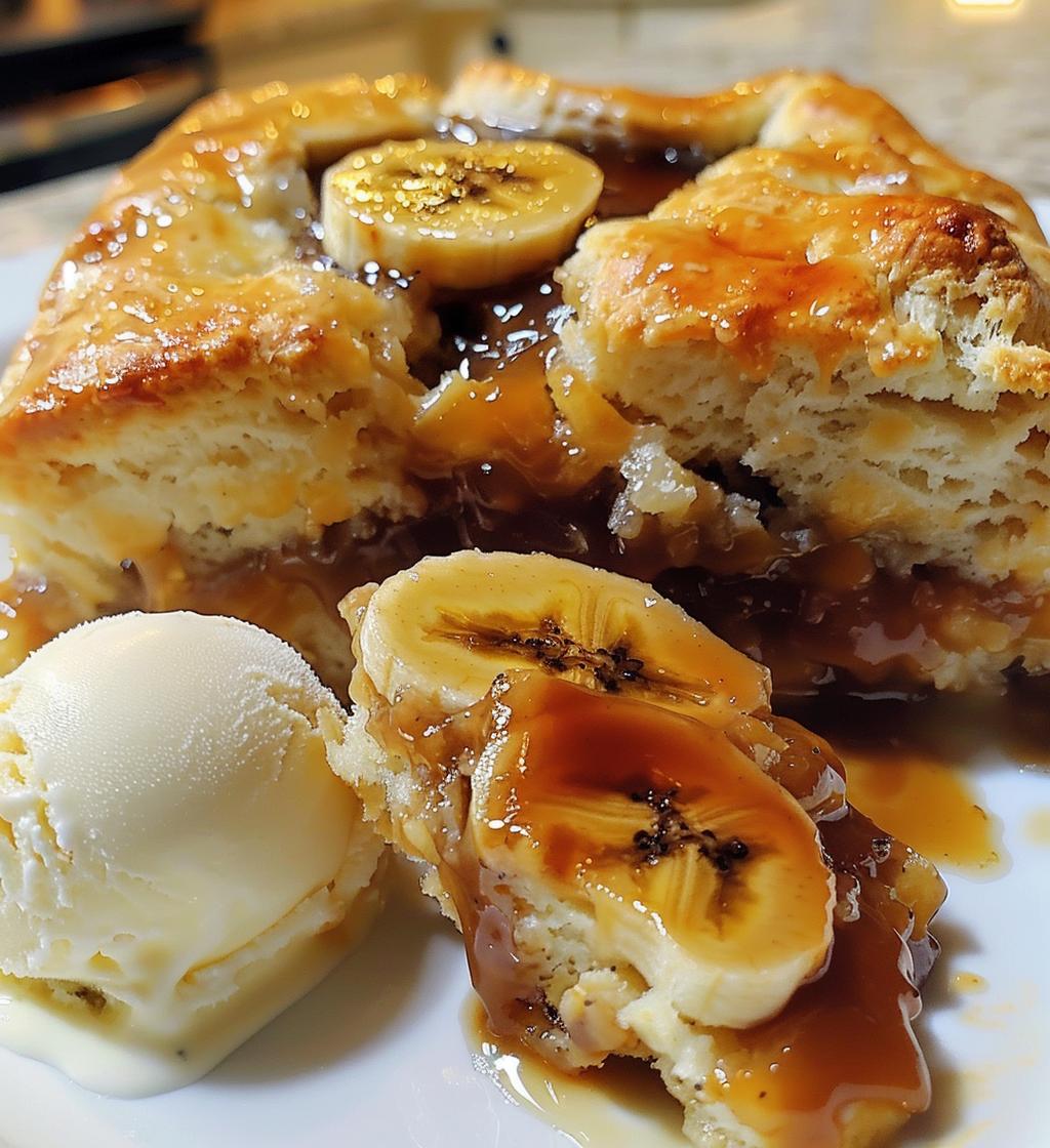 Bananas Foster Cobbler