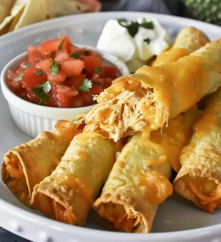 Cheesy Chicken Taquitos