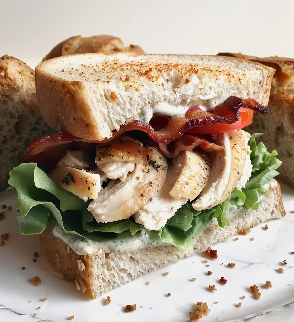 Chicken Bacon Ranch Sandwich