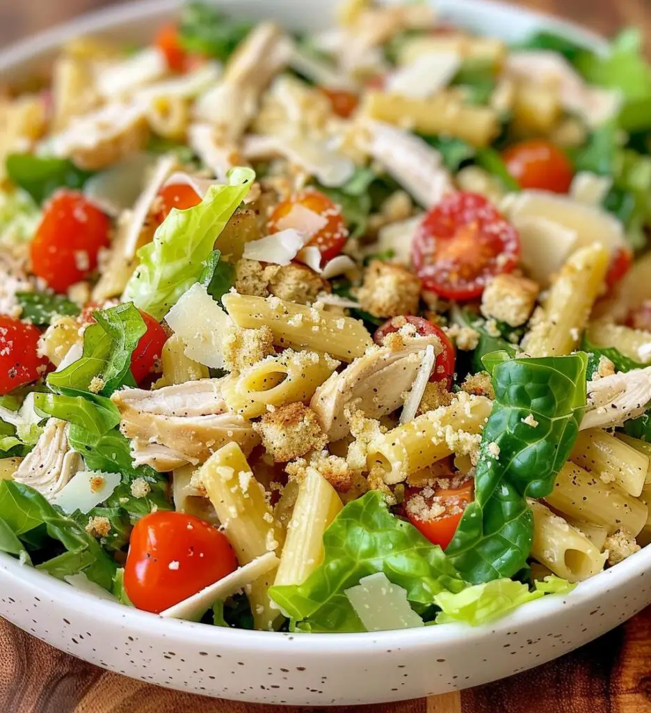 Chicken Caesar Pasta Salad