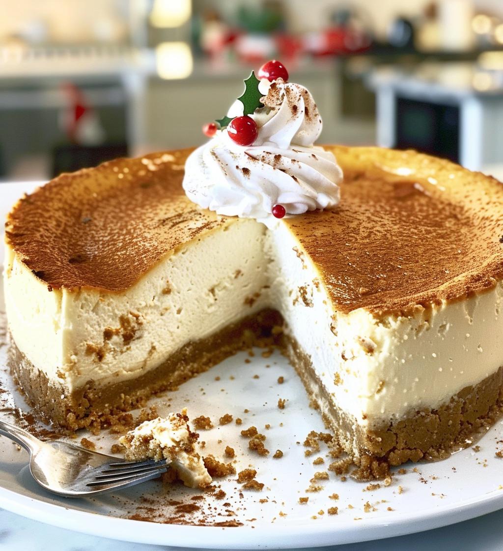 Christmas cheesecake - detail 1