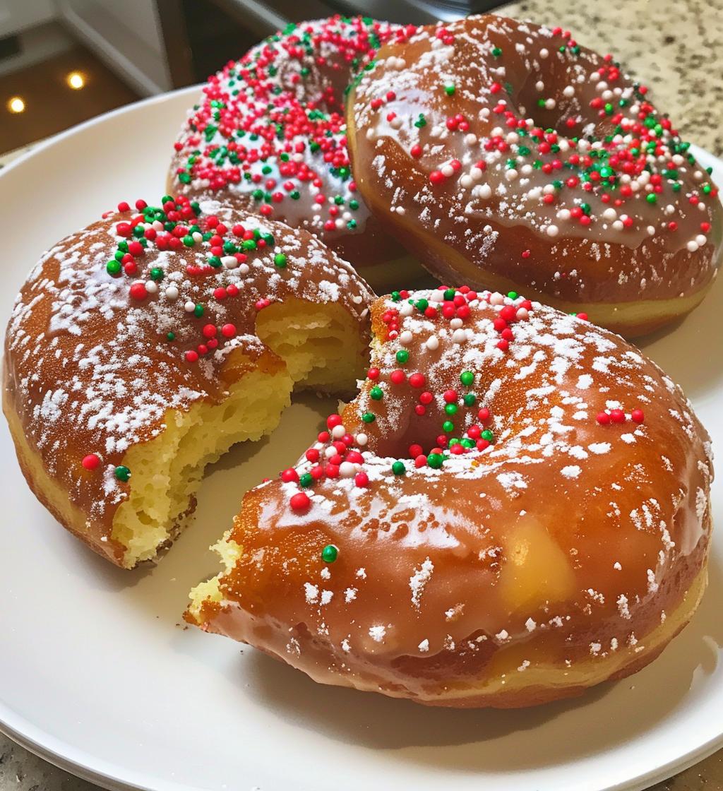 Christmas donuts