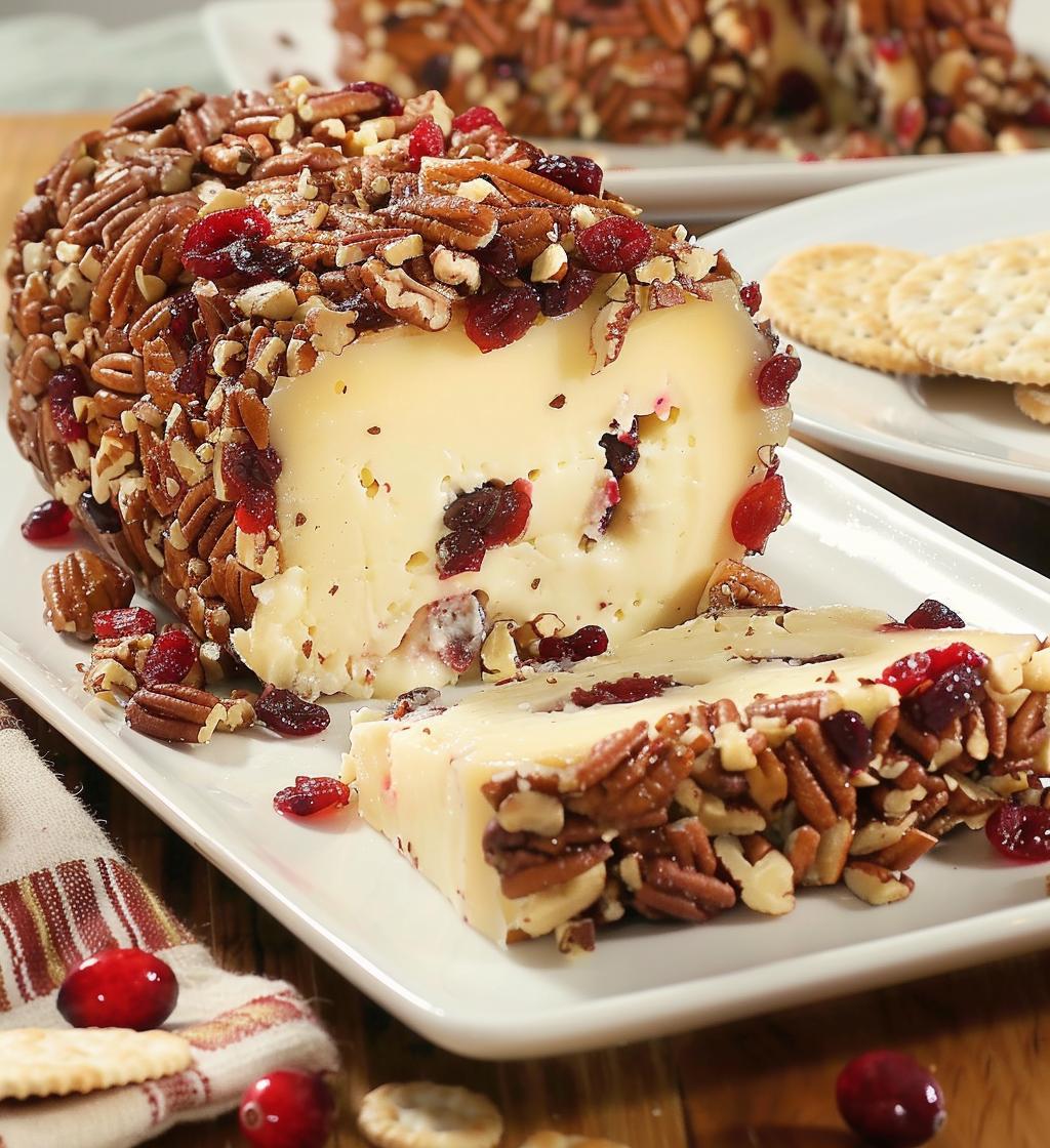 Cranberry Pecan Cheese Log