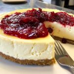 Cranberry cheesecake