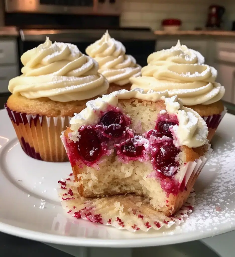 Cranberry cupcakes