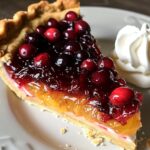 Cranberry orange tart