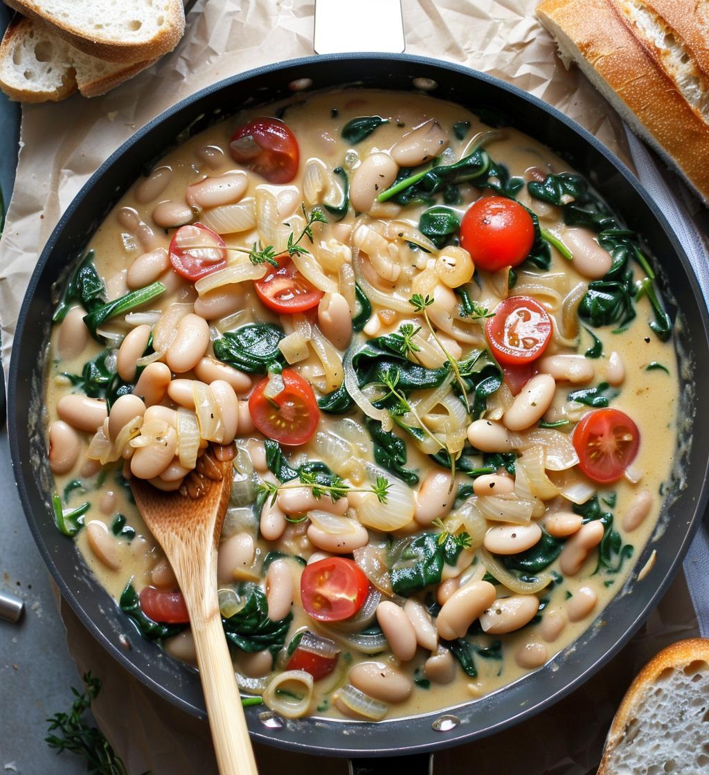 Creamy Tuscan White Bean Skillet - detail 1