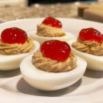 Deviled Eggs with Pepper Jelly