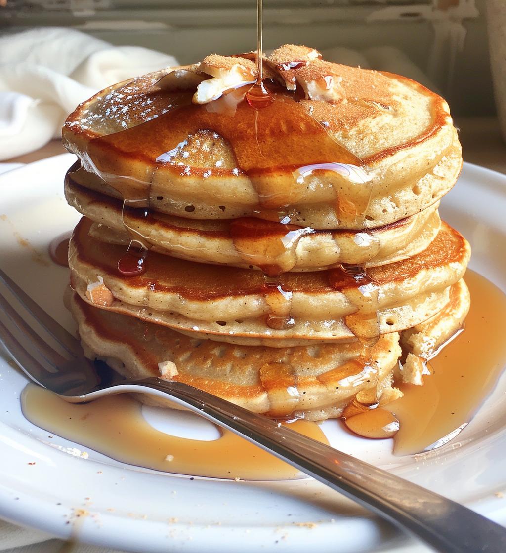 Eggnog pancakes