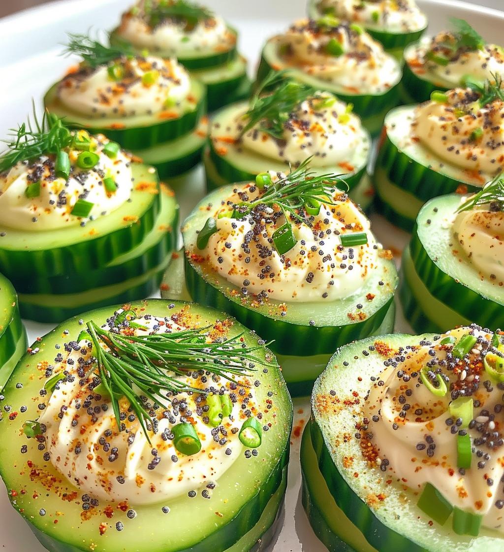 Everything Bagel Cucumber Bites