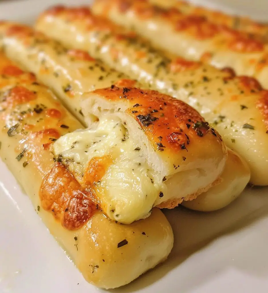 Garlic Herb Cheese-Stuffed Breadsticks