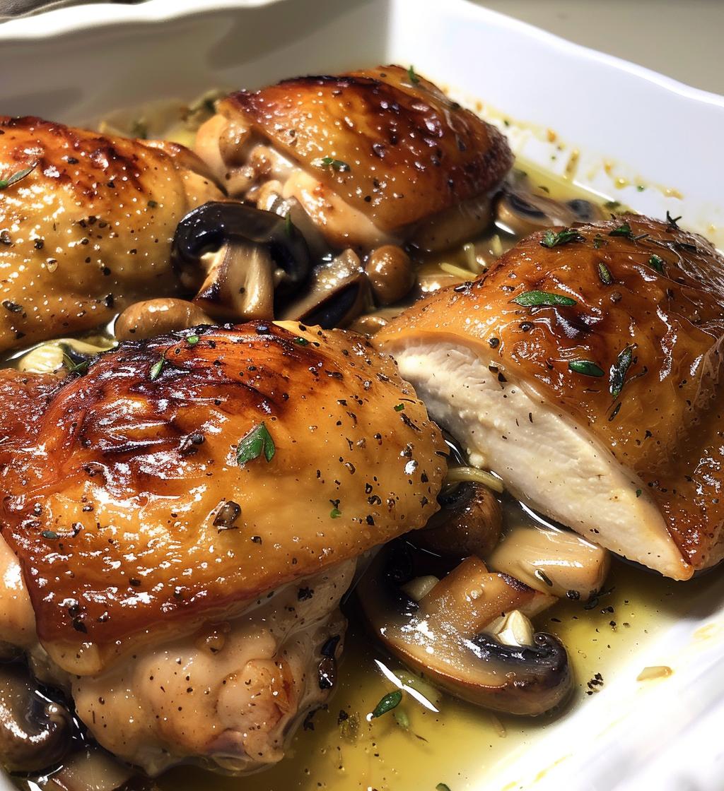 Garlic Mushroom Chicken Thighs - detail 1