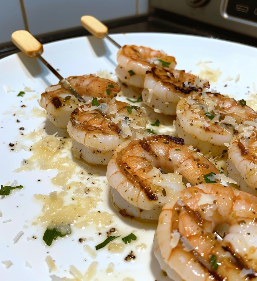 Garlic Parmesan Grilled Shrimp - detail 1
