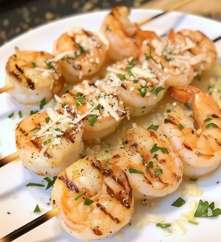 Garlic Parmesan Grilled Shrimp