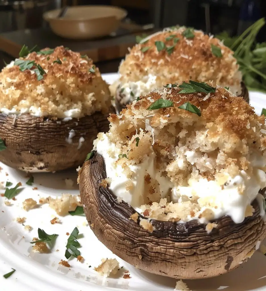 Garlic Parmesan Stuffed Mushrooms