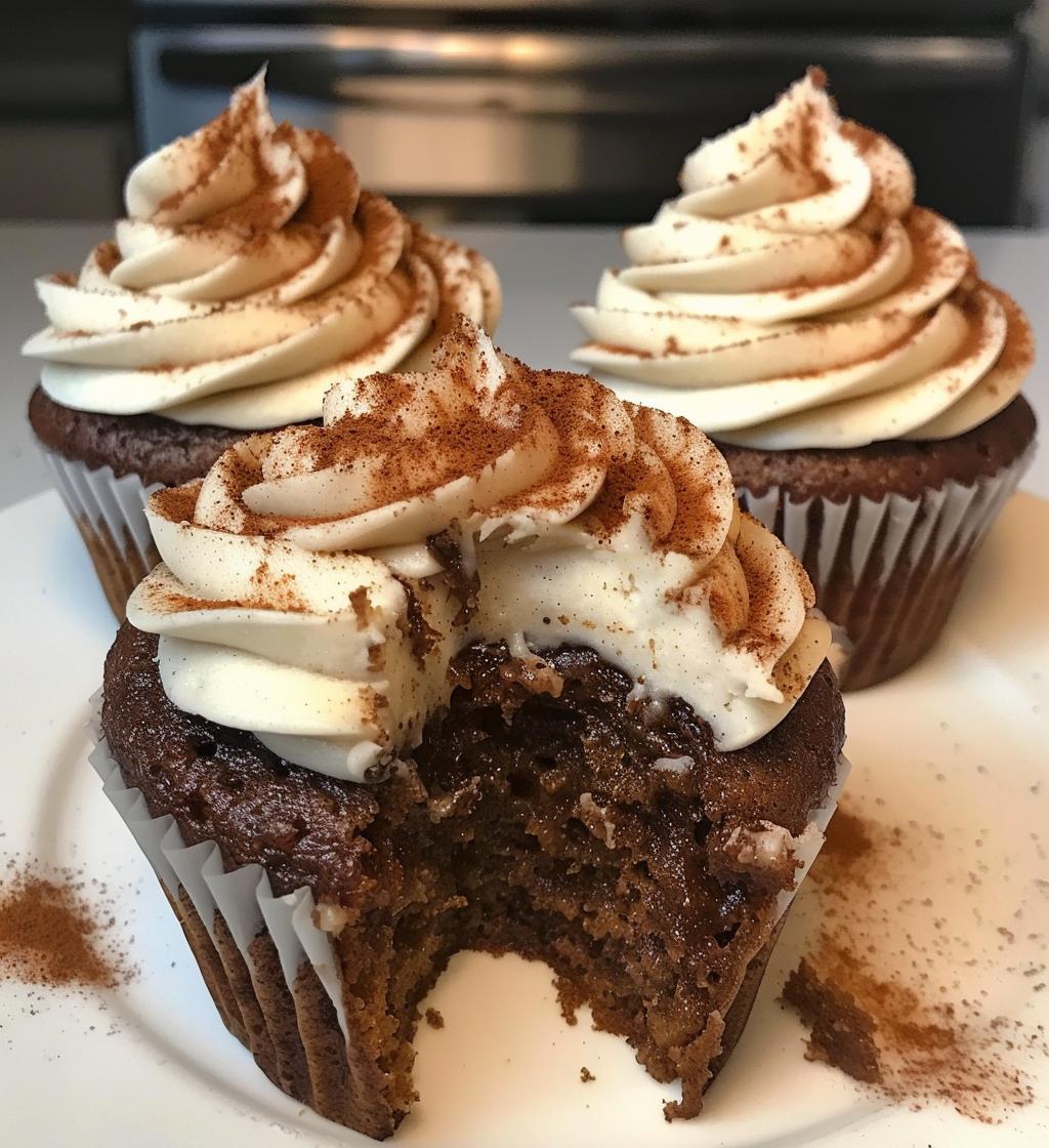Gingerbread cupcakes