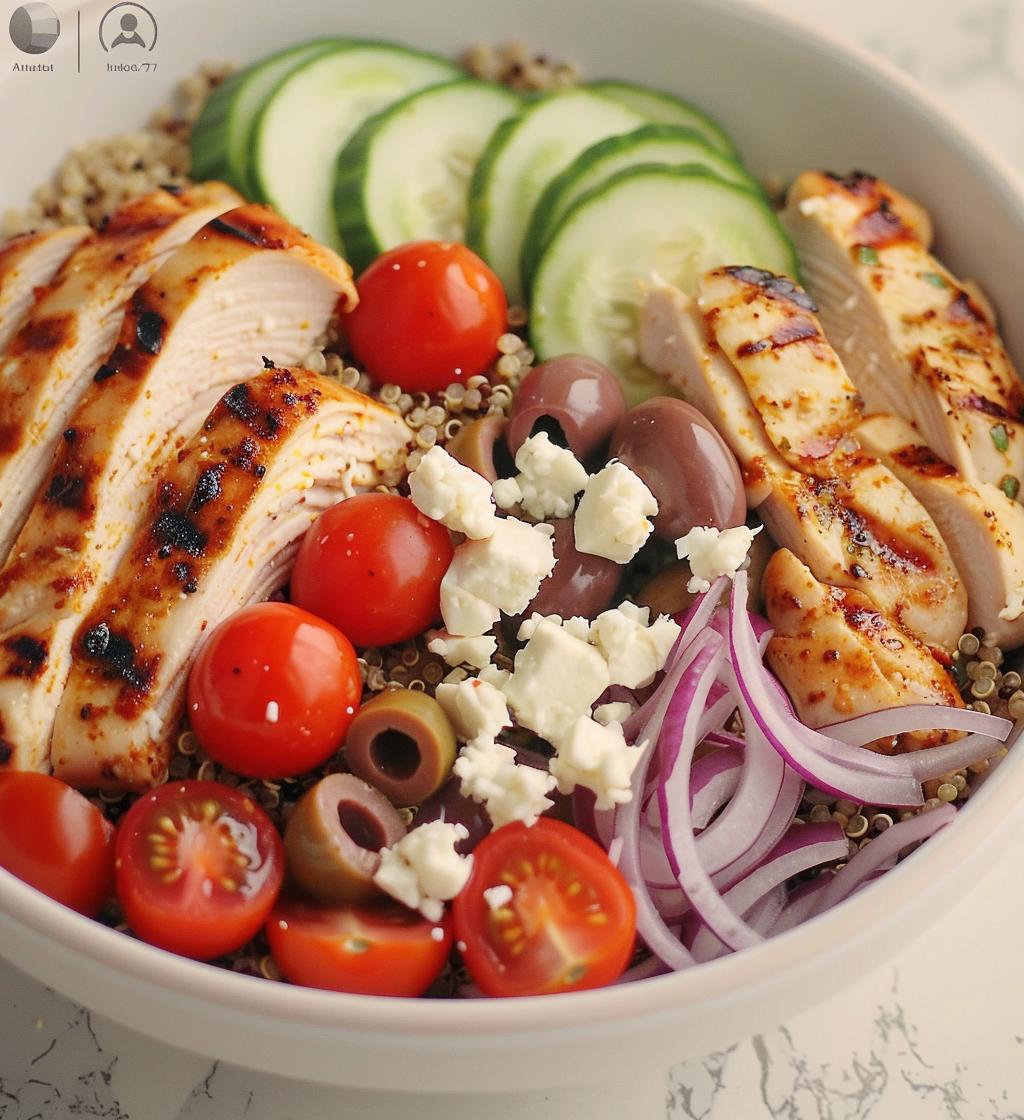 Greek Chicken Bowl - detail 1